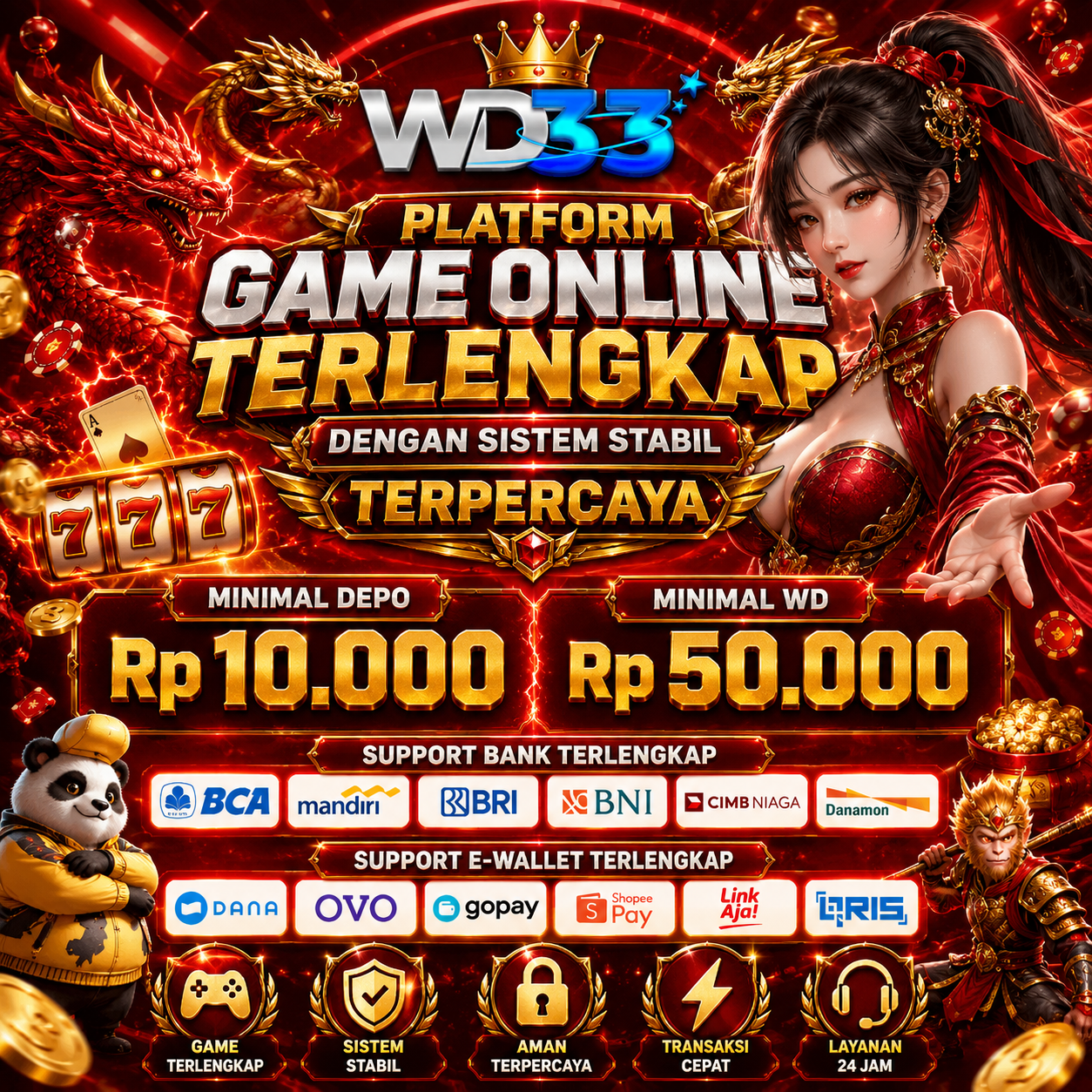 WD33 Platform Game Online Terlengkap dengan Sistem Stabil Terpercaya image 1